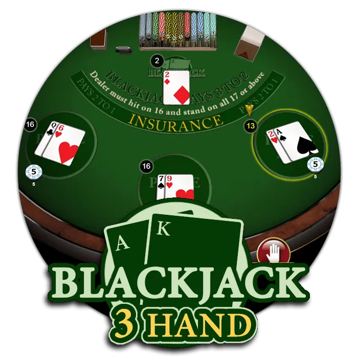 Blackjack 3 Hand - POWERPLAY128